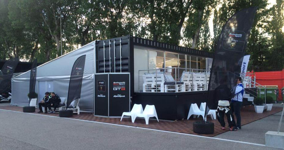 Container modificati per stand e hospitality Motorsport tecnici | Sogeco